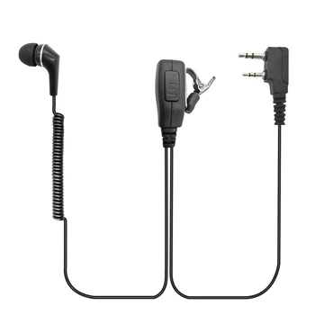 Walkie Talkie Fülhallgató 3,5 mm/2,5 mm 2-Pin-in-Ear Kaputelefon az AV Fülhallgató Mikrofon Kenwood Bao Feng kétirányú Rádió