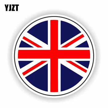 YJZT 13CM*13CM Nagy-Britannia a Brit Zászló, Autó Matrica, Matrica Motoros Sisak Kiegészítők 6-1624